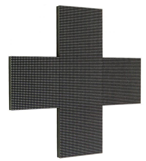 Krzyż apteczny RGB LED CYFROWY