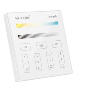 Panel naścienny 4 -strefowy CCT Mi-light T2