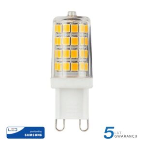 Żarówka LED V-TAC SAMSUNG CHIP 3W G9 VT-204 4000K 300lm 5 Lat Gwarancji