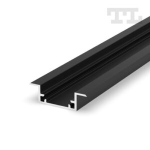 Profil LED hermetyczny P11-2 wpuszczany czarny lakierowany